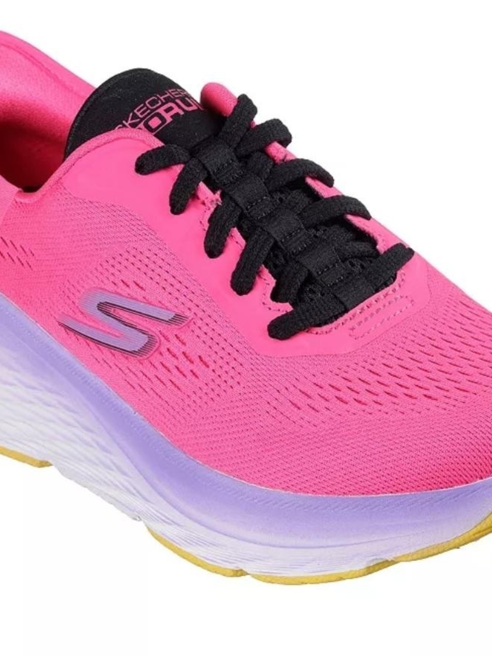 Skechers Hot Pink Athletic Sneaker with Black Laces Size 7